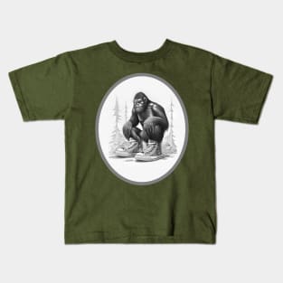 Bigfoot...Big Shoes Kids T-Shirt